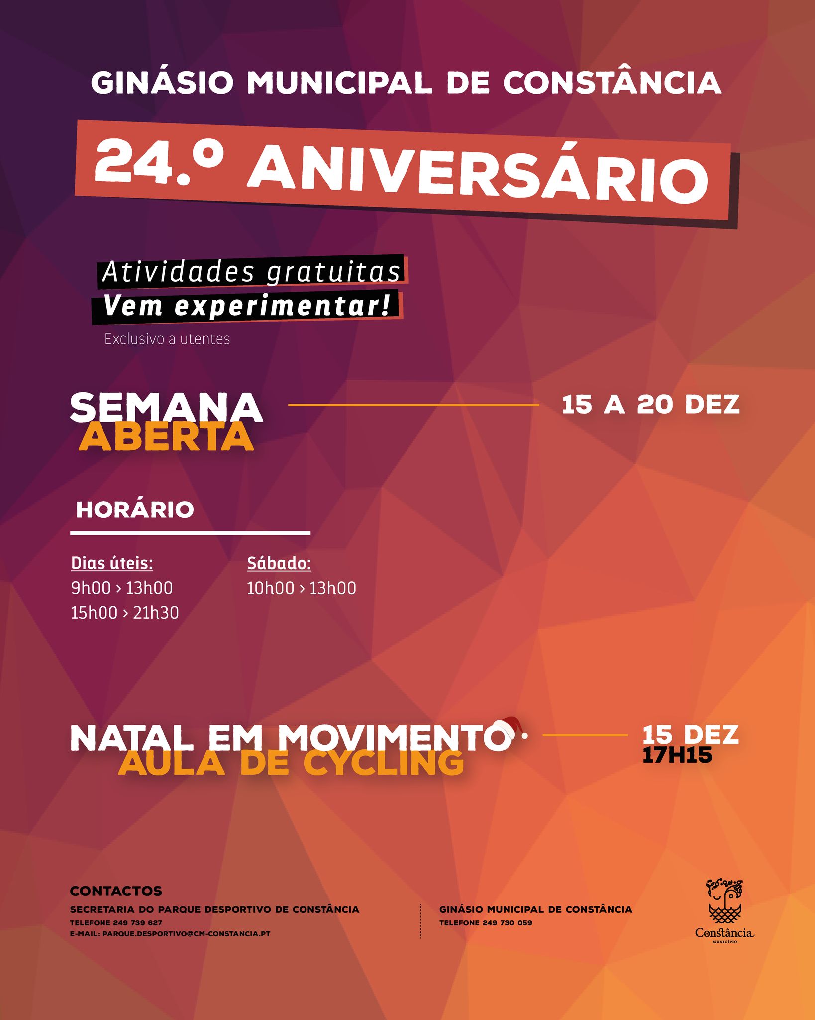 Aniversário Ginásio Municipal de Constância